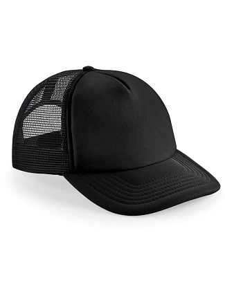 Beechfield B 645 5 panelová kšiltovka Vintage Trucker 53.0645 black/black