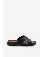 Lehké pohodlné pánské sandály s přezkami Inblu MT000016 černé Lehké pohodlné pánské sandály s přezkami Inblu MT000016 černé