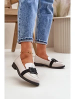 Lakované Dámské Mokasíny S Dekorací Světle Šedé Vinceza 58389 Lakované Dámské Mokasíny S Dekorací Světle Šedé Vinceza 58389