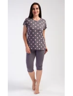 Dámské pyžamo kapri Puntík Dámské pyžamo kapri Puntík