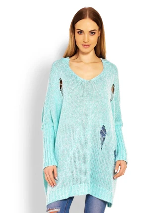 Dlouhý svetr model 114563 PeeKaBoo Dlouhý svetr model 114563 PeeKaBoo