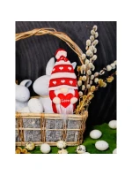 TRPASLÍK SE SRDCEM LÁSKA 19CM VALENTÝNSKÁ DEKORACE