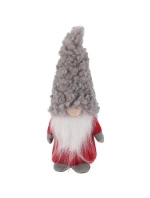 DEKORATIVNÍ SANTA CLAUS 22CM ŠEDÝ
