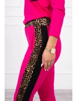 Fuchsiová sada s leopardím potiskem Fuchsiová sada s leopardím potiskem