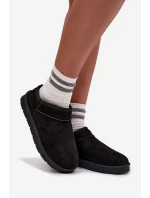 Dámské sněhule Serenne s kožešinou – černé