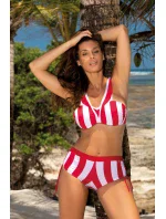 Plavky Fifi M-657 červeno-bílé - Marko Plavky Fifi M-657 červeno-bílé - Marko