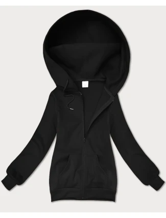 Černá dámská rozepínací mikina s kapucí S'West (B-12#)