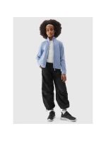 4F Junior dívčí fleece s pravidelným límcem 4FJWSS24TFLEF166-32S