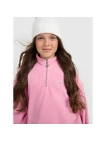 Oversize 4FHřejivý fleece se stojáčkem dívky 4F 4FJRAW25TFLEF441-54S