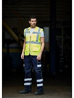 Yoko HVW 820 Hi-Vis síťovaná bezpečnostní vesta 79.W820 hi vis orange