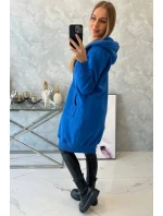 Chrpová dlouhá mikina s kapucí Chrpová dlouhá mikina s kapucí