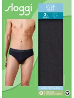 Pánské slipy EVER Ease Brief 2P - BLACK - černé 0004 - SLOGGI
