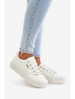 Dámské Tenisky Na Platformě Zateplené Big Star OO274A464 Bílé