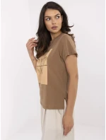 Tričko CLM TS 1704.85 světle hnědé Tričko CLM TS 1704.85 světle hnědé