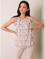 Dámský top D50039F11004A světle béžový Dámský top D50039F11004A světle béžový