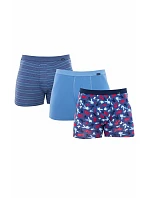 Pánské boxerky 3Pack 946/08 modrá mix - Cornette