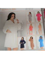 Krátký dámský župan s kapucí 806 LUNA II Krátký dámský župan s kapucí 806 LUNA II