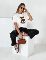 Dámské tričko BAREN ecru FashionStreet RY2565