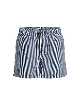 Jack&Jones pánské plavky JWHARUBA SWIM PRINTS SHORTS 12206537 NAVY BLAZER STRIPES Jack&Jones pánské plavky JWHARUBA SWIM PRINTS SHORTS 12206537 NAVY BLAZER STRIPES
