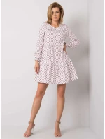 Šaty 123 SK 187576.41P bílá a červená Šaty 123 SK 187576.41P bílá a červená