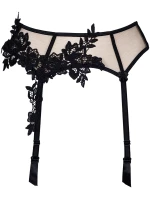 Podvazkový pás V-8842 béžovo-černý - Axami