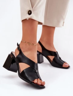 Sandály na podpatku model 212828 Step in style