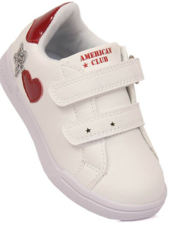 American Club Jr AM925A bílá obuv na suchý zip