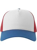 Atlantis Headwear Rapper Cotton-S 5 panelová Trucker kšiltovka 33.0260 white/red/royal