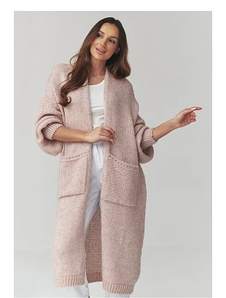 Svetr na zapínání  model 226874 Makadamia