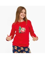 Cornette Young Girl pyžamo 592/186 Teddy length/r Christmas 134-164 Cornette Young Girl pyžamo 592/186 Teddy length/r Christmas 134-164