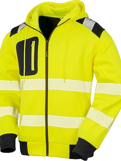 Result R 503X Bezpečnostní mikina s kapucí 30.503X fluorescent yellow/black