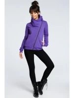 B071 Mikina na zip - fialová
