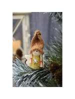 VÁNOČNÍ PŘÍVĚSEK ANDĚL ZLATÝ 7CM