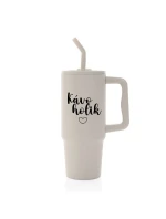 KÁVOHOLIK - béžový cestovní termohrnek 900 ml KÁVOHOLIK - béžový cestovní termohrnek 900 ml