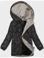 Černá dámská zimní prošívaná bunda (5M3189-392) Černá dámská zimní prošívaná bunda (5M3189-392)