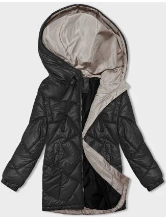 Černá dámská zimní prošívaná bunda (5M3189-392) Černá dámská zimní prošívaná bunda (5M3189-392)