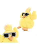 KUŘE SE SKLENICEMI 19CM JARNÍ DEKORACE KUŘE SE SKLENICEMI 19CM JARNÍ DEKORACE