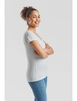 Fruit of the Loom Lady-Fit Valueweight V-Neck T Dámské tričko s výstřihem do V 16.1398 heather grey Fruit of the Loom Lady-Fit Valueweight V-Neck T Dámské tričko s výstřihem do V 16.1398 heather grey