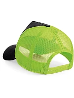 Beechfield B 640 5 panelová Trucker kšiltovka 53.0640 black/lime green