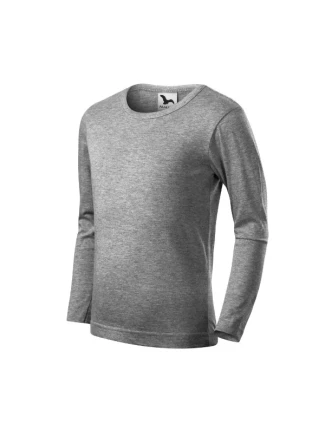 Fit-T LS triko dětské tmavě šedý melír Fit-T LS triko dětské tmavě šedý melír