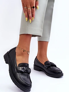 Kožené mokasíny  HY335 černé - S.Barski