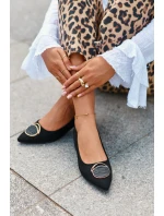 Loděnky S Nízkým Podpatkem Z Ekologického Semiše S.Barski KV27-037 Černé