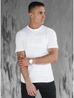 Pánské bílé tričko s potiskem FashionStreet RX5512