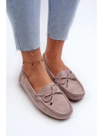 Dámské semišové mokasíny fialové Si Passione