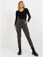 Teplákové kalhoty RV DR 8370.00 khaki barva