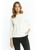 Dámský svetr SWE2640-000 ecru - Monnari Dámský svetr SWE2640-000 ecru - Monnari