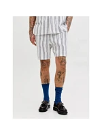 Jack&Jones pánské šortky JPSTJAIDEN COBA STRIPE JOG SHORTS REG SN 12274413 CLOUD DANCER/STRIPES