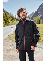 Daiber JN 1098 Pánská 3-vrstvá softshellová bunda 02.1098 black/red Daiber JN 1098 Pánská 3-vrstvá softshellová bunda 02.1098 black/red