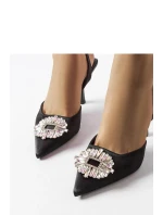 Dámské lodičky na jehlovém podpatku M508 Černá - Wellspring