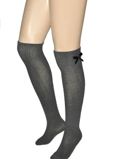 Dámské nadkolenky Gatta Parigina Cotton G 82095 Mašle